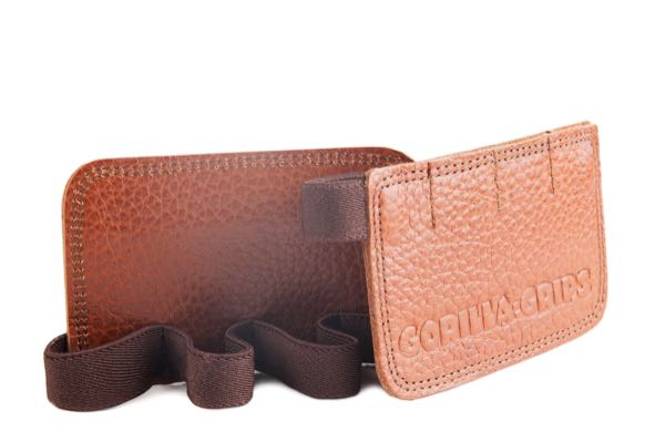 Retro Brown Weight Lifting Grips